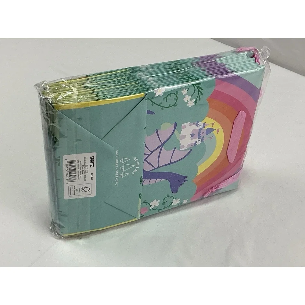 Lot of 12‎ Spritz Dragon Castle Rainbow Birthday Gift Bags Party Favor